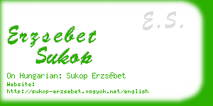 erzsebet sukop business card